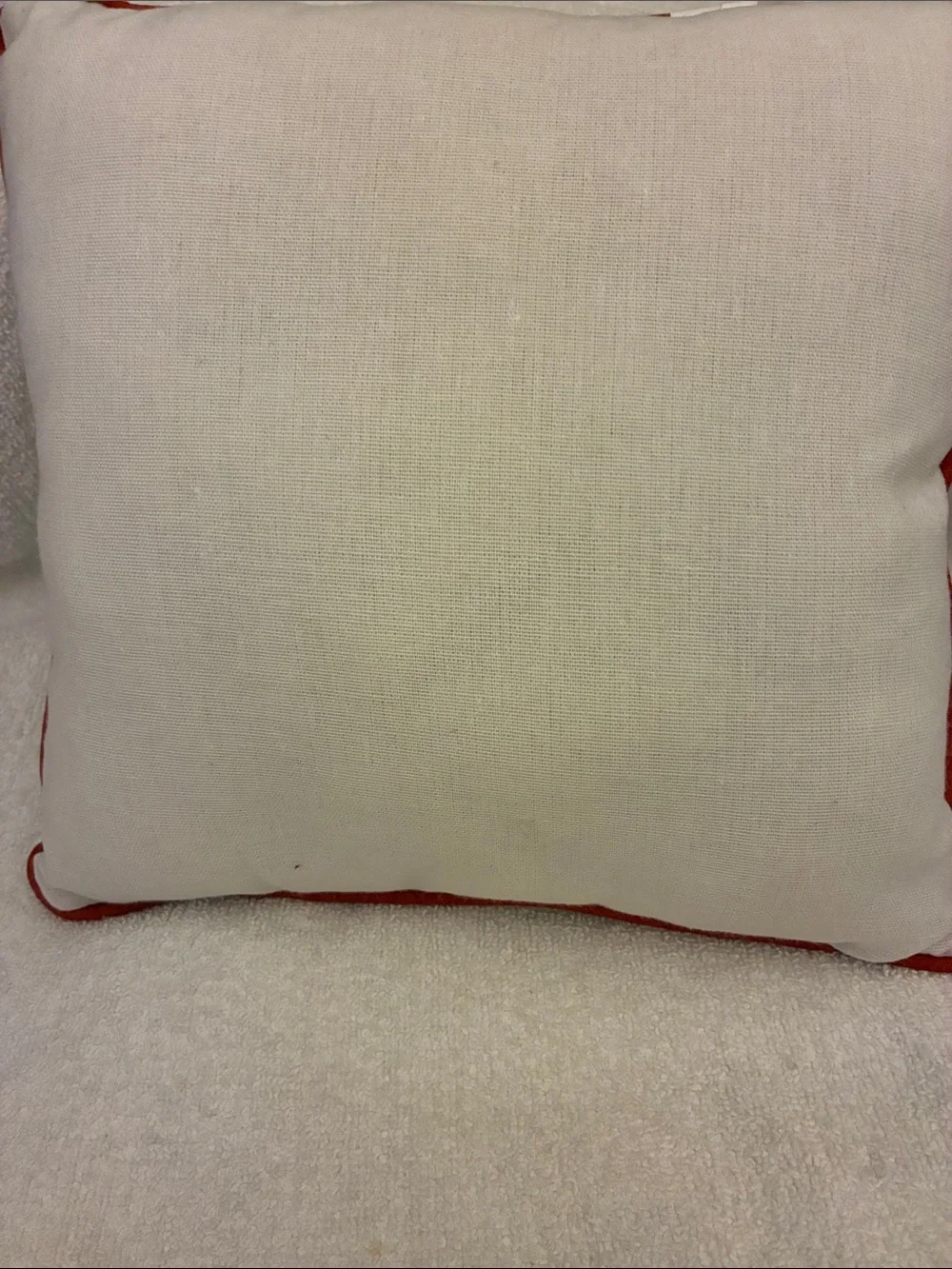 Fall Fest Home Decor Acorn Embroidered Decorative Accent Pillow - Cream & Orange